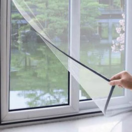 Plastic window screen